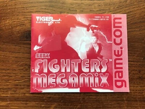 Fighters Megamix Mega Mix Tiger Electronics Game.Com Instruction Manual Only - Picture 1 of 1