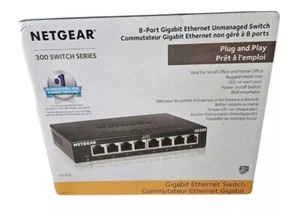 Netgear GS308-300PAS GS308 8 Gigabit Port Unmanaged Ethernet Switch - Bild 1 von 5