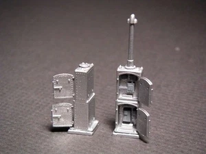 HO Scale US&S Type Double Door Stacked Relay Cabinets - 2 per pack (2188) - Picture 1 of 3