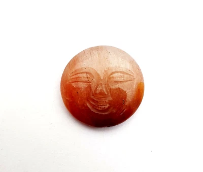 Piedras preciosas sueltas de cuarzo rutilo de cobre natural talladas a mano cara 25 mm 31 CT Foto 1 de 3