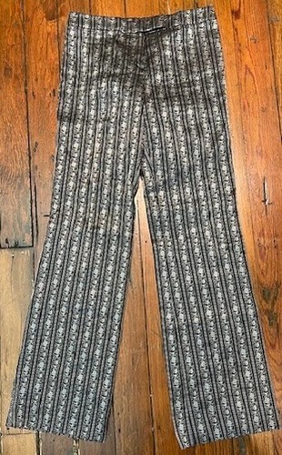 Pantaloni ricamati teschio Alexander McQueen 2002 taglia 44 nuovi senza etichette