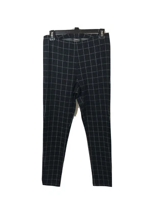 Leggings Express a Cuadros Negros Blancos a Cuadros Tirar de Pierna Ajustada Elastizados Mujeres Medianos Foto 1 de 4