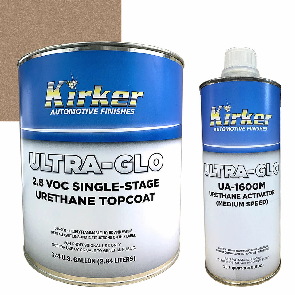 Pintura de coche Kirker Ultra-Glo 3/4 galones Moca Frost Pearl Met UA-11115 con activador Foto 1 de 4