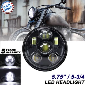 DOT 5-3/4" 5.75 LED Headlight Sealed Headlamp for Yamaha V-Star XVS 650 950 1100 - Picture 1 of 12