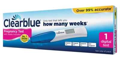 Clearblue Pregnancy Test Digital Weeks Indicator Over 99% Accur-Free First Class