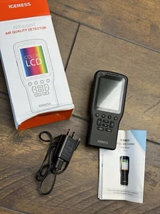 Igeress Intelligent Air Quality Formaldehyde Detector Black WP6930S LCD Screen - Picture 1 of 11