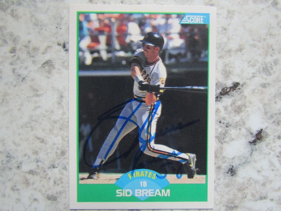 Pirates Sid Bream Signed Autographed 1989 Score Mint - Image 1 of 1