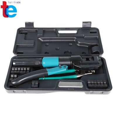 10 Ton Hydraulic Wire Battery Cable Lug Terminal Crimper Crimping Tool W/ Case • 44.24$