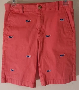 Vineyard Vines Chino Shorts  Boy’s Size 14  Coral/Salmon  Whale Logo Embroidery - Picture 1 of 9