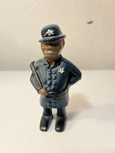 Gusseisen POLIZIST BANK Mulligan Polizist Polizist Nachtstock Vintage Lack - Bild 1 von 6