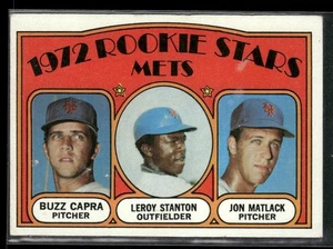 1972 Topps #141 Buzz Capra / Leroy Stanton / Jon Matlack New York Mets - Picture 1 of 2