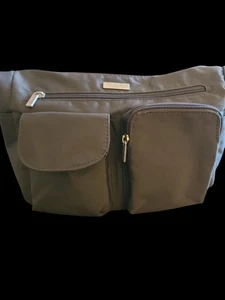 Baggallini Black Canyon Bag Gray Crossbody Shoulder NWOT - Picture 1 of 11