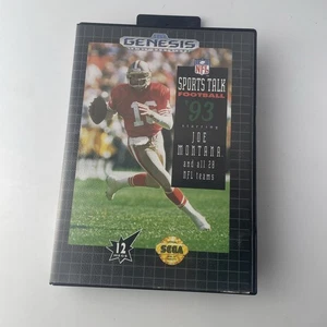 Sports Talk Football 93 Sega Genesis Spiel CIB getestet funktioniert - Bild 1 von 7