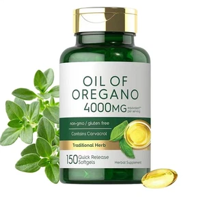 Oreganoöl 4000 mg 150 Softgel Kapseln Enthält Carvacrol - Bild 1 von 8