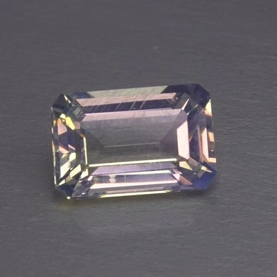 2.25 ct Blue Moonstone Emerald Cut Faceted Gemstone From India - image 1 of 4