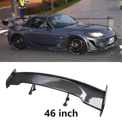 For Mazda MX-5 MX5 Miata 47" Fiber Rear Trunk Spoiler Wing Adjustable GT-Style Foto 1 de 4