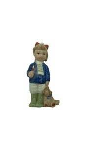 Bing & Gröndahl adornos de árbol de Navidad niña con Teddie n.º 740 - Imagen 1 de 3