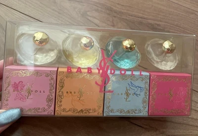 Yves Saint Laurent BABY DOLL истории 7,5 мл 0,3 унций x 4 комплект туалетная вода JP - Изображение 1 из 2