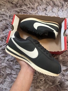 (UK 4) Nike Cortez 23 Premium 👟 ‘Black Sail White’ ⚫️⚪️ Brand New Authentic ✅🚚 - Picture 1 of 5