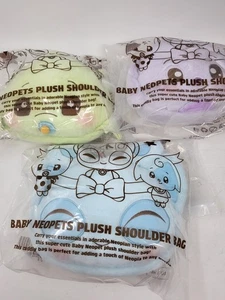 SDCC 2025 Esclusiva Borsa Peluche Neopets Set Completo di 3 con Codici IN MANO - Foto 1 di 1