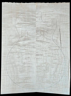 Carve Top 3A Curly Maple - Glued Up - Discounted for Flaws - Image 1 of 4