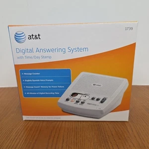 Répondeur numérique AT&T 1739 boîte non ouverte timbre heure/jour anglais espagnol - Photo 1/6