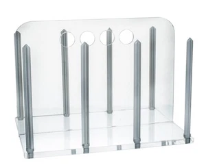 Estante para platos de Petri para 90 mm con capacidad para 60 platos - Acrílico transparente - Imagen 1 de 1