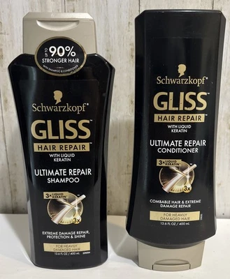 Champú y acondicionador Schwarzkopf GLISS Ultimate Repair reparación del cabello con queratina Foto 1 de 4