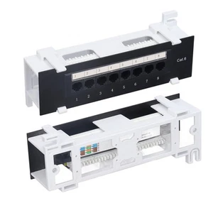 Cable Rackmount Patch Panel 8 Ports For Line - Picture 1 of 12
