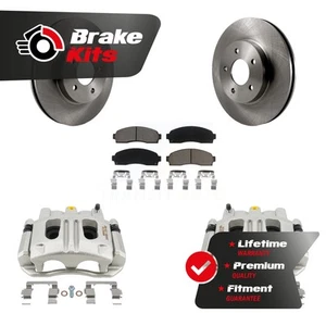 Front Disc Brake Caliper Rotor & Ceramic Pad Kit For 2005-2006 Chevrolet Equinox - Picture 1 of 1