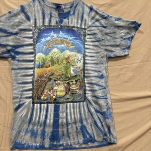 Vintage Gnome Brew Tee Shirt 2004 Large Mike DuBois Double Sides Tie Dye - Picture 1 of 6