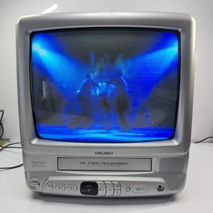 14 Inch Bush CRT Retro Gaming TV Monitor VCR Faulty 240p RGB Scart BTV18sil/VA - Picture 1 of 5