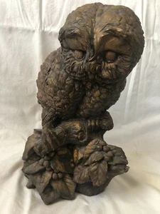 Vintage Owl Figurine Statue Hobbyist Solid Ceramic - used - in great shape - Bild 1 von 5