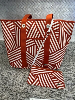 NUEVO LACOSTE Bolso de Playa Rojo/Blanco Monedero 21x14x7 39004-2534 Foto 1 de 4