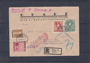 Vorfrankierter Wappen Reco Brief UNGÜLTIG mit Landschaft frank. Retour - Picture 1 of 2