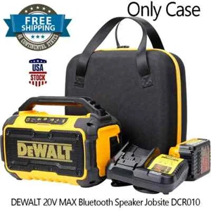 DEWALT Radio Bluetooth Hard Case Speaker Jobsite DCR010 Hard EVA Travel Carry Ba - Picture 1 of 11
