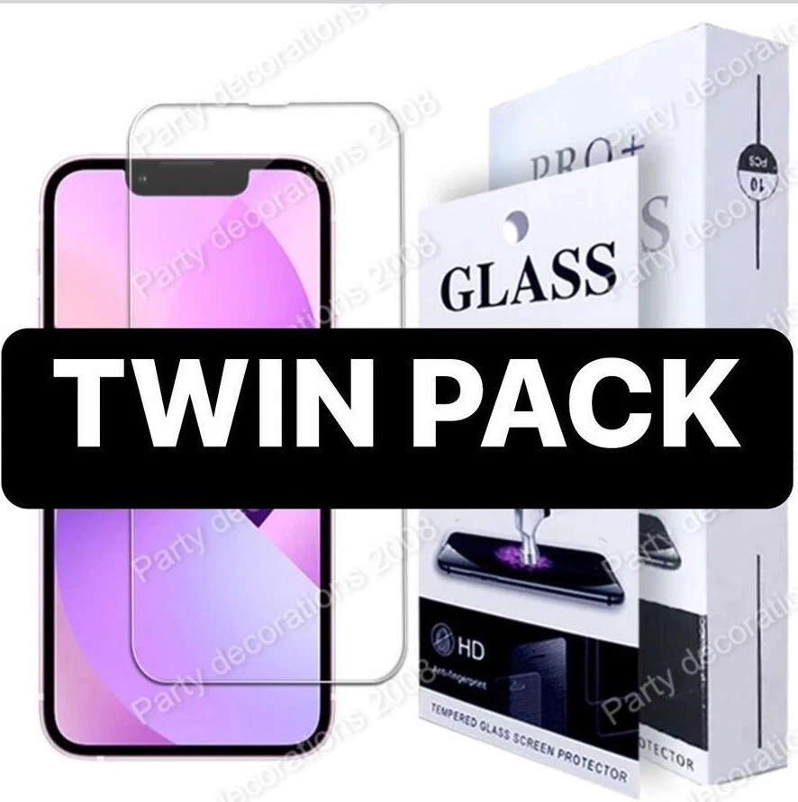 APPLE IPHONE Tempered Glass Screen Protector for 14 13 12 11 X pro max mini plus - Image 1 of 1