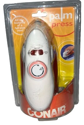 全新 CONAIR Palm Press 小巧型 蒸汽旅行服装 熨斗 全新 小巧型 全功能 — 第 1/4 张图片