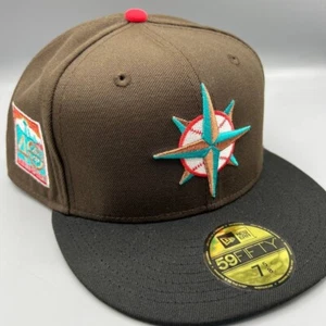 Seattle Mariners Mütze Herren 7 5/8 braun blau 59Fifty New Era Fitted Cap - Bild 1 von 8