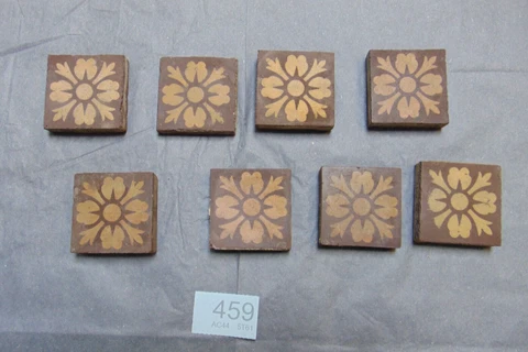 Antique Victorian Hall Floor Encaustic Gothic Path Floor Border Motif ref 459 Cover