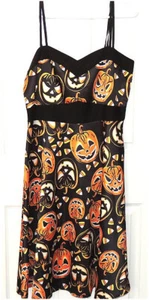 Pumpkin Halloween Dress Unique Vintage - Picture 1 of 5