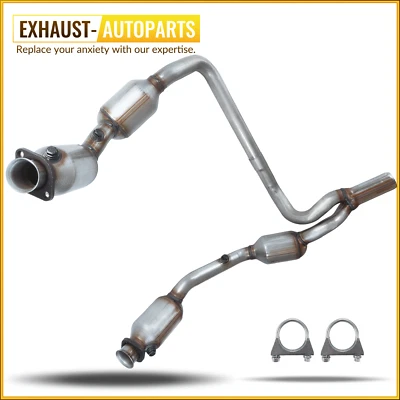 Catalytic converter For 2007 2008 2009 Jeep Wrangler 3.8L Y-Pipe Front - Imagem 1 de 4