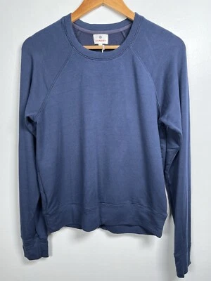 SUNDRY Women’s Classic Long Sleeve Crew Neck Sweatshirt  New Size 2  Navy Blue - Image 1 of 4