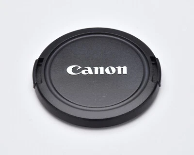 Canon EOS E 67mm Snap-On Front Lens Cap Chrome Logo (#1559) - Image 1 of 2