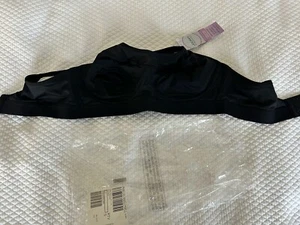 Jockey Medium Black Forever Fit Low Impact Unlined Active Bra Nwt - Picture 1 of 11