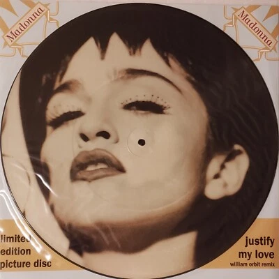 Madonna- Limited Edition Justify My Love 12" Picture Disc  Lp Vinyl  - Image 1 of 3