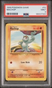 1999 POKEMON GAME MACHOP #52 SET BASE PSA 9 COME NUOVO - Foto 1 di 2