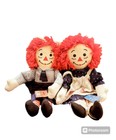 Poupées douces neuves Raggedy Ann & Andy avec étiquette, 16" par Hasbro