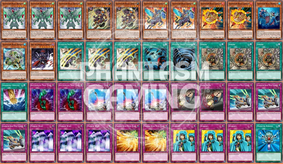 Gladiator Beast Deck Waboku Murmillo Bestiari Laquari Yugioh - Image 1 of 1