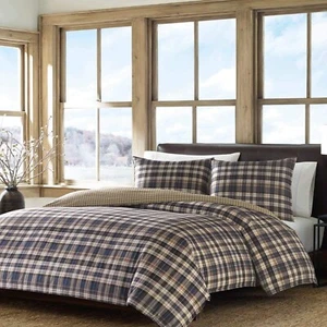 Eddie Bauer - King Duvet Cover Set, Reversible Bedding with Matching Shams, P... - Picture 1 of 4